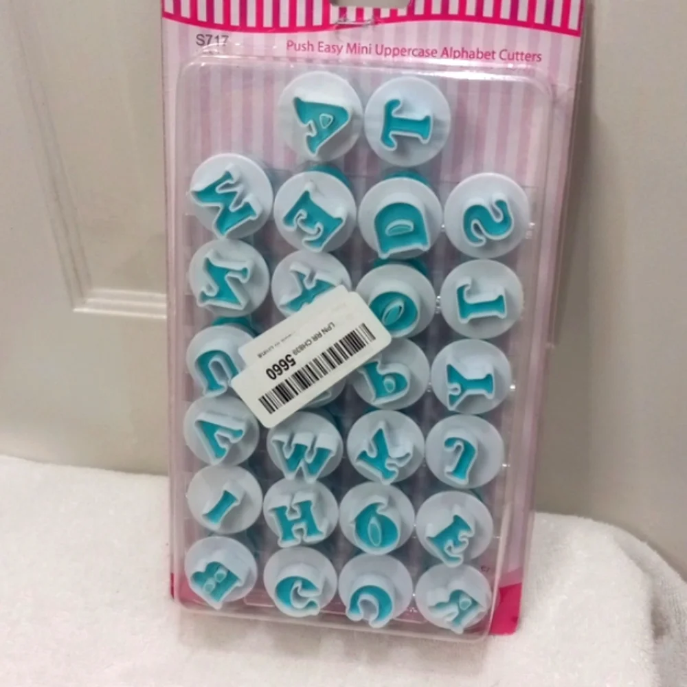 NWT Fondant Cake Alphabet